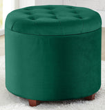 Donovan Round Tufted Storage Ottoman