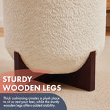 Bradford Round Boucle Ottoman