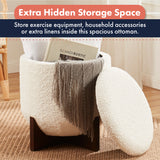 Bradford Round Boucle Ottoman