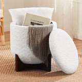 Bradford Round Boucle Ottoman