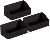 Foldable Trapezoid Storage Bin with Handles  - Set of 3