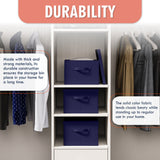 Foldable XLarge Storage Bin with Handles and Lid - Set of 3