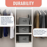 Foldable XLarge Storage Bin with Handles and Lid - Set of 3