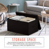 Foldable XLarge Storage Bin with Handles and Lid - Set of 3