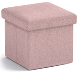 Ornavo Home Foldable Small Storage Ottoman - 12 x 12 x 12