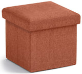 Ornavo Home Foldable Small Storage Ottoman - 12 x 12 x 12