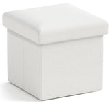 Ornavo Home Foldable Small Storage Ottoman - 12 x 12 x 12