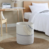 Large Cotton Rope Laundry Hamper Woven Basket with Handles