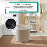 Large Cotton Rope Laundry Hamper Woven Basket with Handles